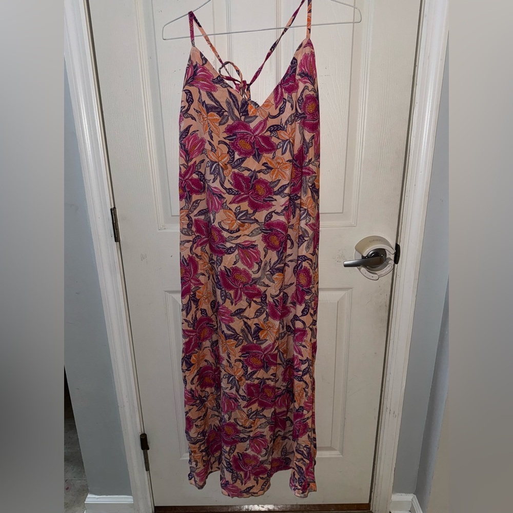 Old Navy Pink and Purple Sleeveless Maxi Sundress